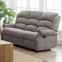 Warth 3-Seater Recliner Sofa - Latte, Fabric