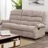 Warth 3-Seater Recliner Sofa - Natural, Fabric