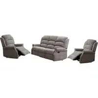 Warth 3+1+1 Recliner Sofa Set - Latte, Fabric