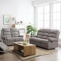 Warth 3+2 Recliner Sofa Set - Latte, Fabric