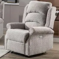 Warth Electric 1-Seater Recliner Sofa - Natural, Fabric