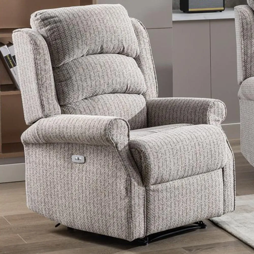 Warth Electric 1-Seater Recliner Sofa - Natural, Fabric image