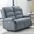 Warth Electric 2-Seater Recliner Sofa - Steel Blue, Fabric