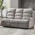 Warth Electric 3-Seater Recliner Sofa - Natural, Fabric