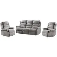 Warth Electric 3+1+1 Seater Sofa Set - Latte, Fabric