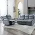 Warth Electric 3+2 Seater Sofa Set - Steel Blue, Fabric