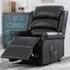 Warth Electric Dual Motor Recliner Chair - Black, Leather