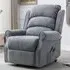 Warth Electric Dual Motor Recliner Chair - Steel Blue, Fabric