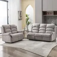 Warth Electric Recliner Sofa Set 3+2 - Natural, Fabric