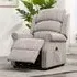 Warth Electric Single Motor Recliner Chair - Natural, Fabric