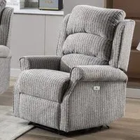 Warth Electric Single Motor Recliner Sofa - Latte, Fabric