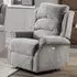 Warth Electric Single Motor Recliner Sofa - Latte, Fabric