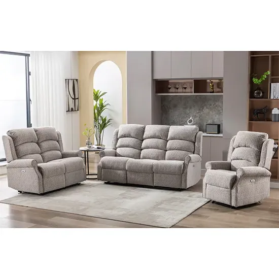 Warth Reclining Sofa Suite - Natural, Fabric product