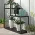 Warton 3-Tier Plant Stand - Black, Wood
