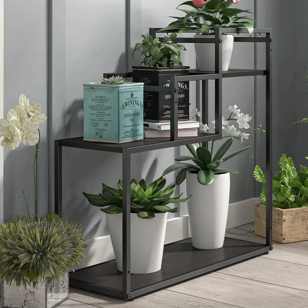 Warton 3-Tier Plant Stand - Espresso, Wood