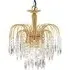 Waterfall 3 Lights Crystal Pendant Light - Gold