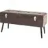Watford Large Storage Ottoman with Upholstery - Taupe, Velvet