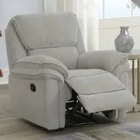 Wauchula 1-Seater Reclining Sofa - Beige, Fabric alternate view