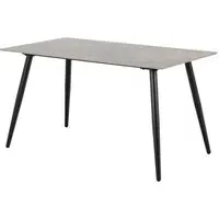 Waukee Rectangular Dining Table - Grey, Ceramic