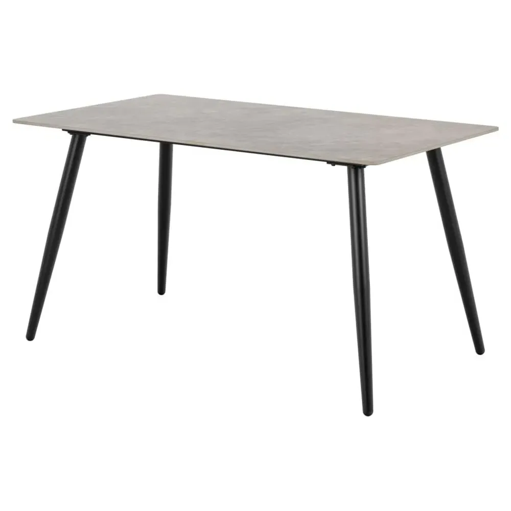 Waukee Rectangular Dining Table - Grey, Ceramic
