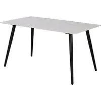 Waukee Rectangular Dining Table - White, Ceramic