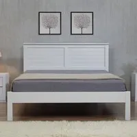 Wauna Single Bed Frame - Grey, MDF alternate view