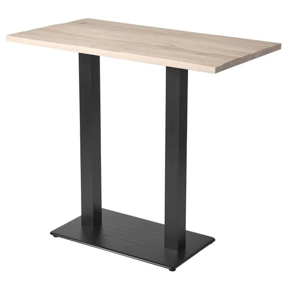 Wausau Rectangular Bar Table - Extra White, Oak