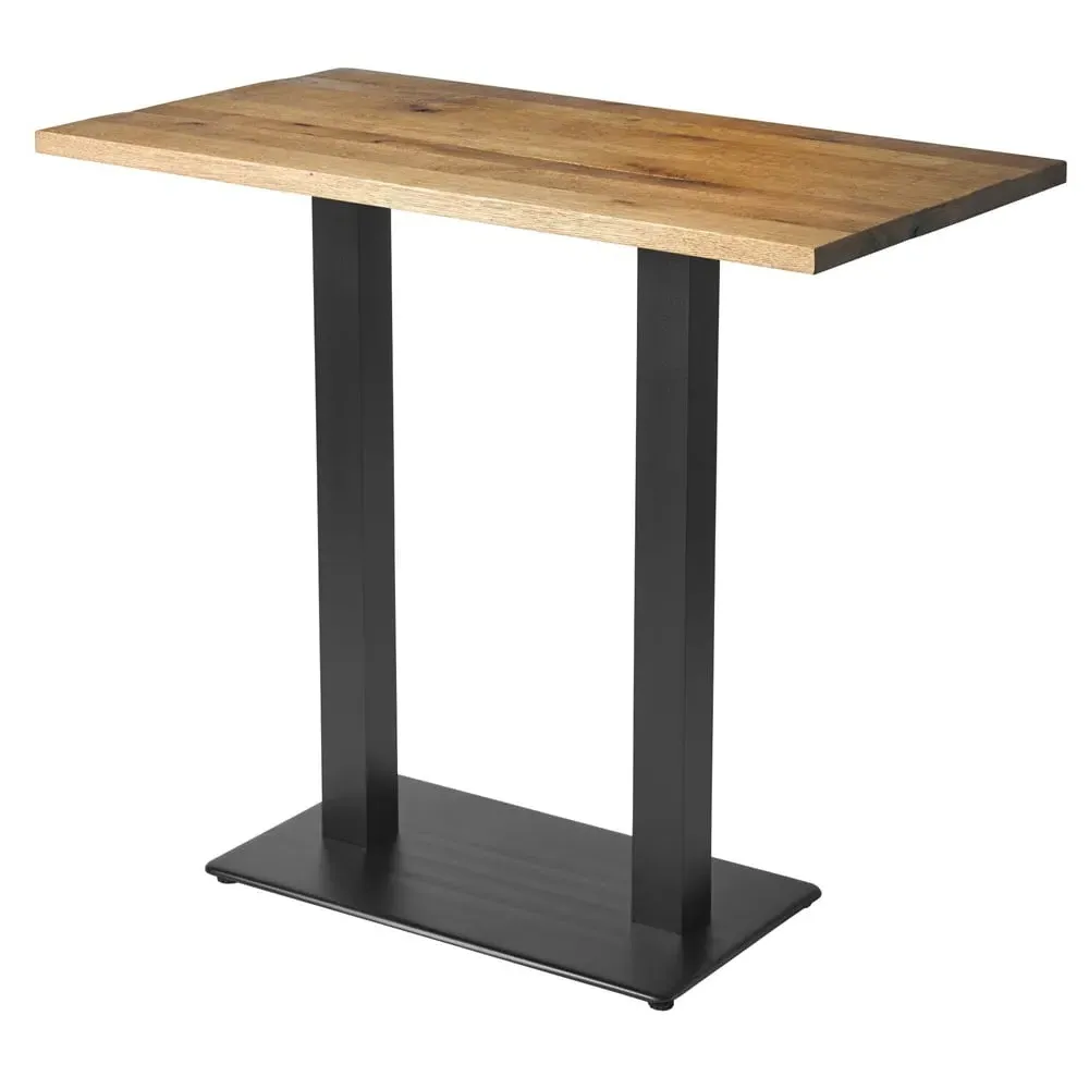 Wausau Rectangular Bar Table - Rustic Antique, Oak