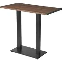 Wausau Rectangular Bar Table - Smoked, Oak