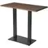 Wausau Rectangular Bar Table - Smoked, Oak