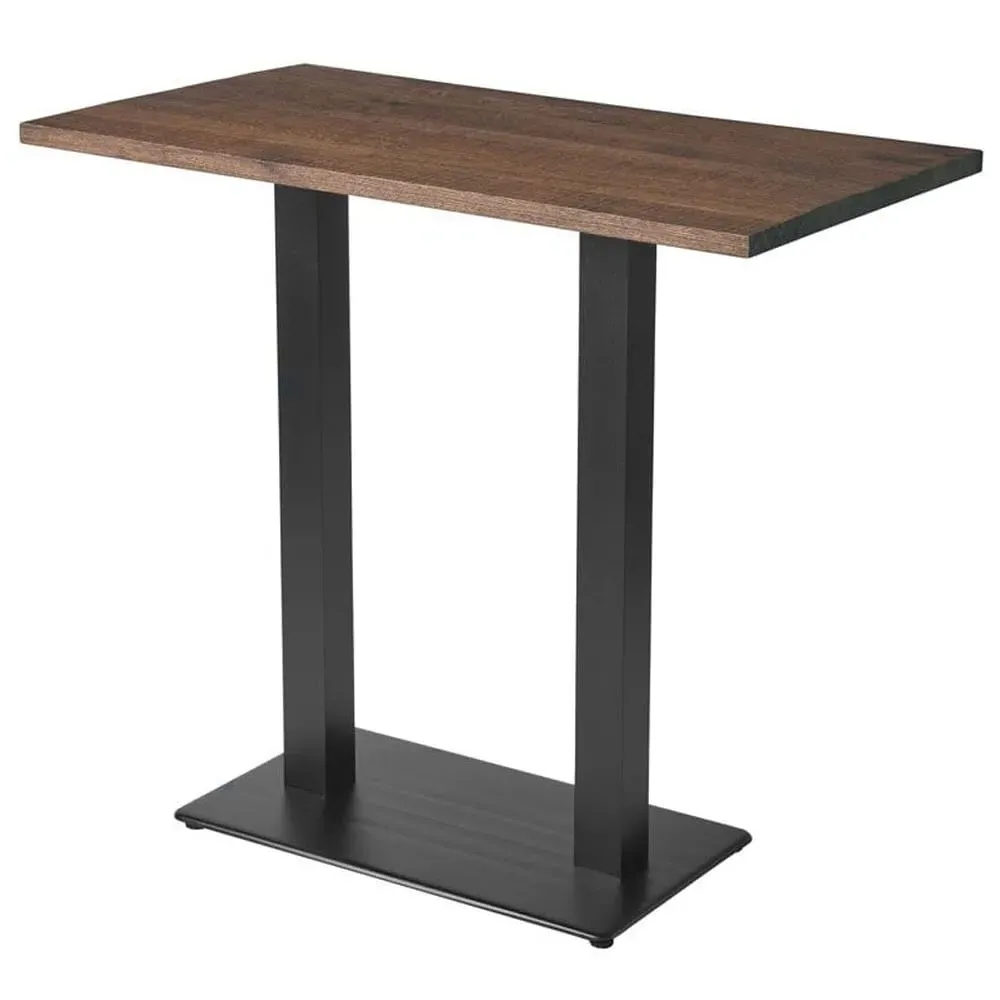 Wausau Rectangular Bar Table - Smoked, Oak