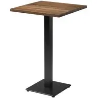 Wausau Square Bar Table - Smoked, Oak