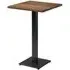 Wausau Square Bar Table - Smoked, Oak