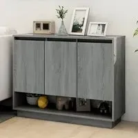 Wavery 3-Door Sideboard - Grey, Chipboard