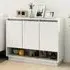 Wavery 3-Door Sideboard - White, Chipboard