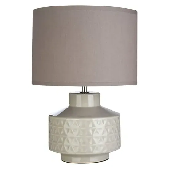 Wavina Table Lamp - Grey, Ceramic