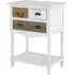 Waymore 3-Drawer Side Table - White