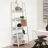 Wayne Ladder Bookcase with 5 Shelves - White, Wood