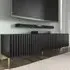 Wayne TV Stand with 4 Doors - Black, Wood