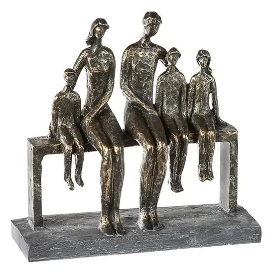 We Are Family Poly Sculpture - Antique Bronze, Grey product