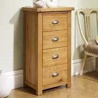 Webworms 4-Drawer Chest of Drawers - Oak