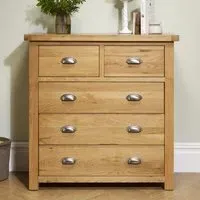 Webworms 5-Drawer Chest of Drawers - Oak