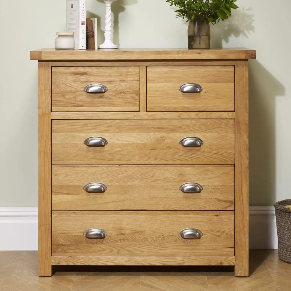 Webworms 5-Drawer Chest of Drawers - Oak