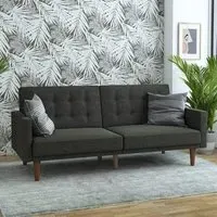 Weiser Fabric Sofa Bed with Oak Legs - Grey