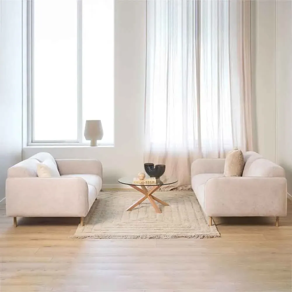 Welch 2.5+2.5 Seater Sofa Set - Beige, Fabric image