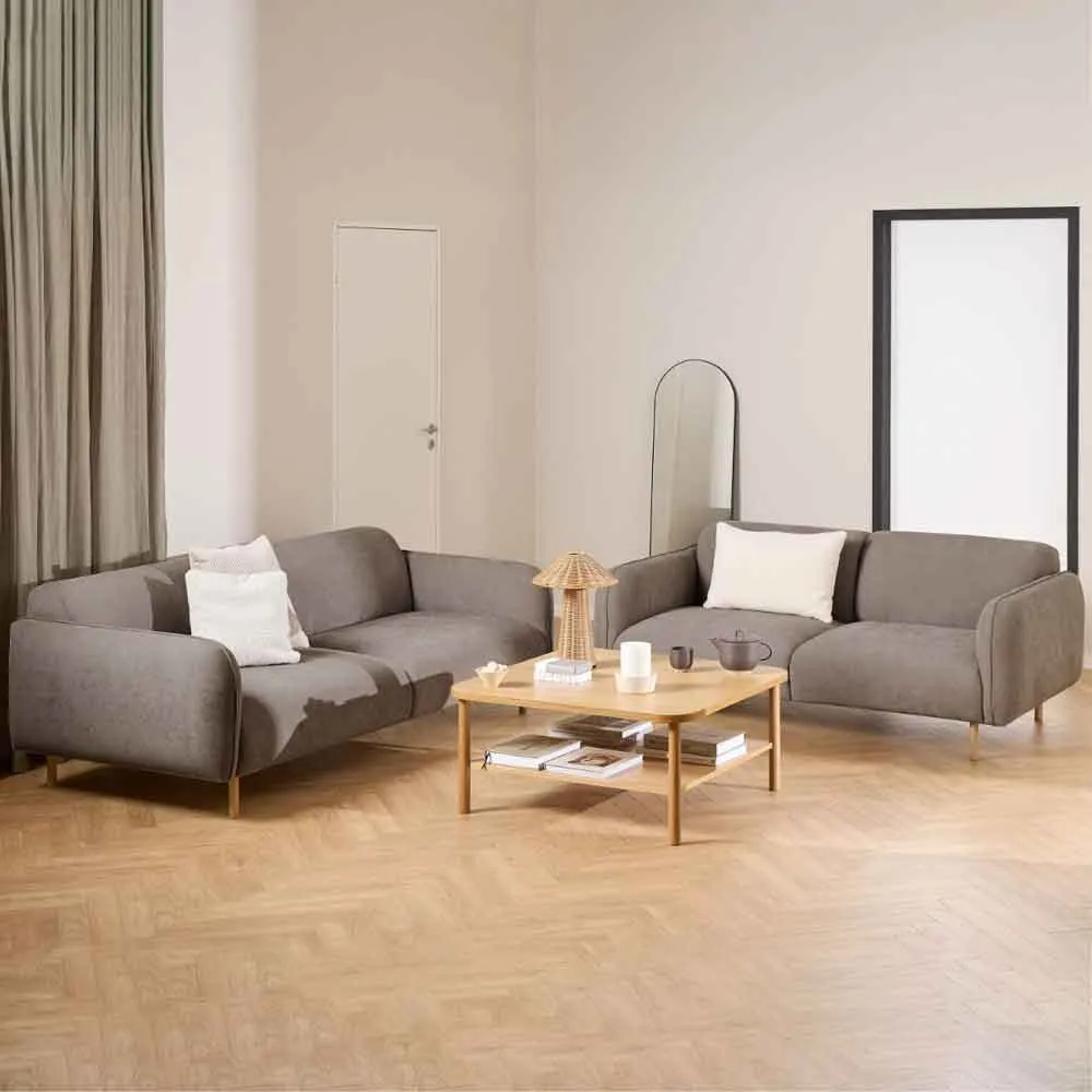 Welch 2.5+3 Seater Sofa Set - Brown, Fabric