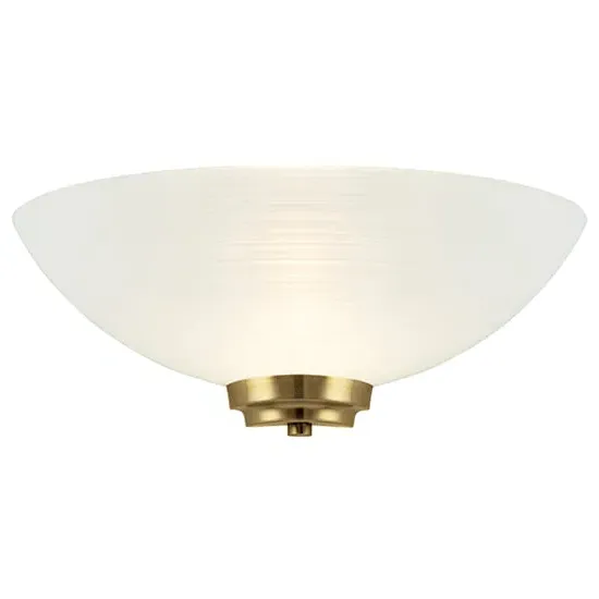 Welles Wall Light - White, Antique Brass image