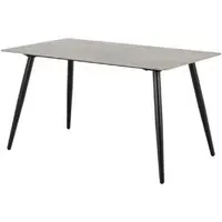 Wellford Rectangular Dining Table - Grey, Ceramic