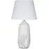 Welmon Table Lamp with Fabric Shade - White, Ceramic