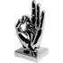 Wendy OK Hand Sign Ceramic Sculpture - Silver